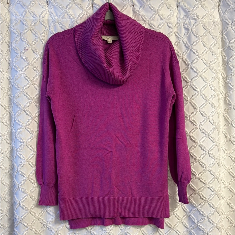 LOFT Cowl Neck Tunic Sweater